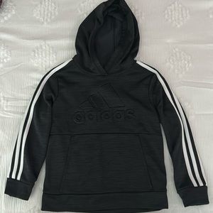 Adidas Youth Boys’ Size Small (7) Black Hoodie Sweatshirt